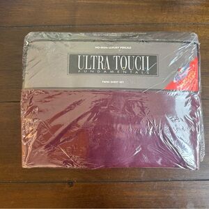 Fundamentals Twin Sheet Set - Burgundy